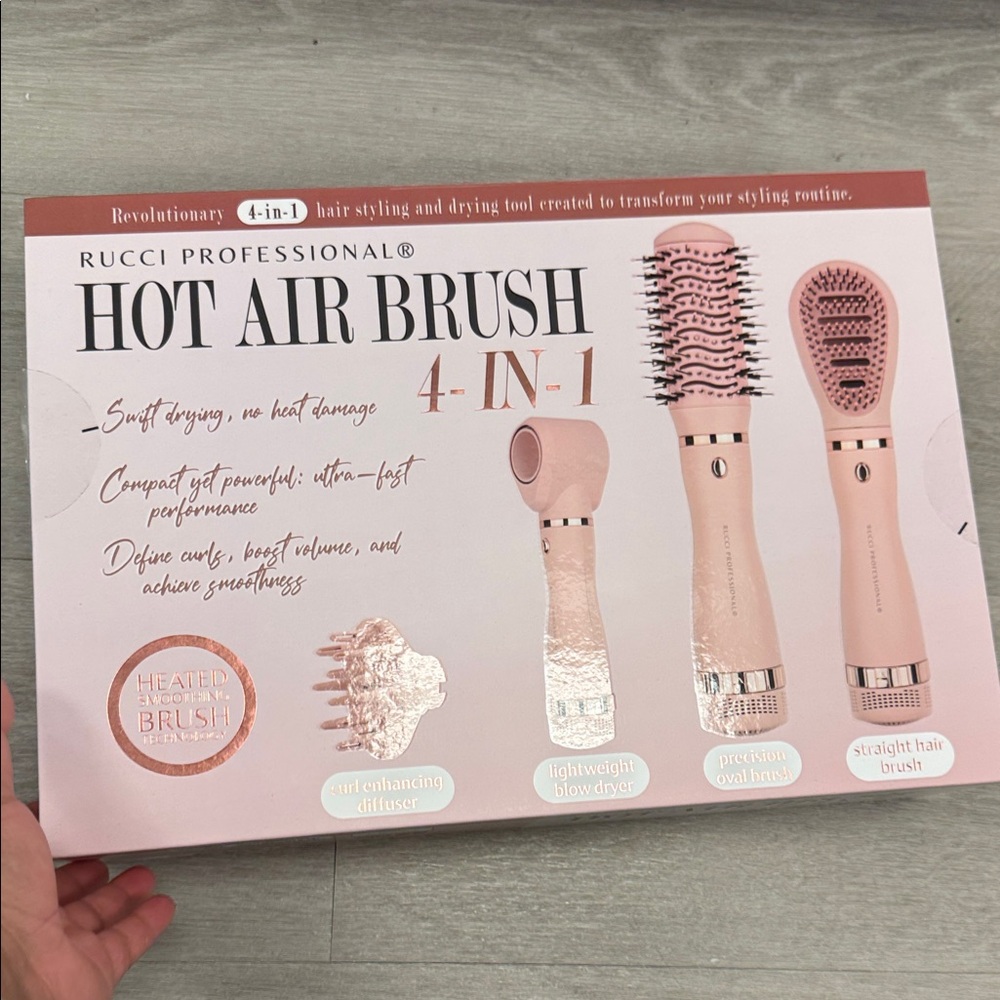 Rucci Professional 4-in-1 Hot Air Brush Set